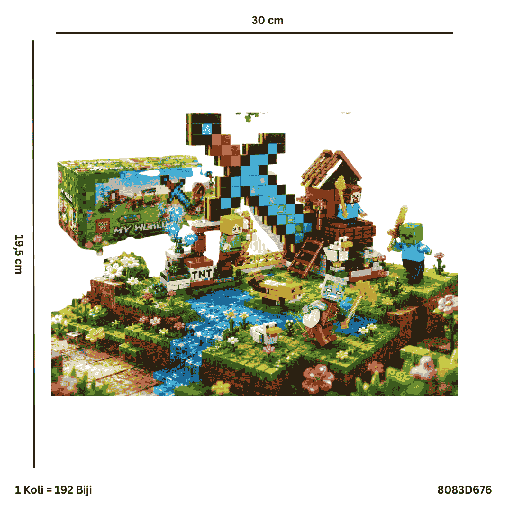 RPK MINECRAFT FIGURE W/ FLORAL D676