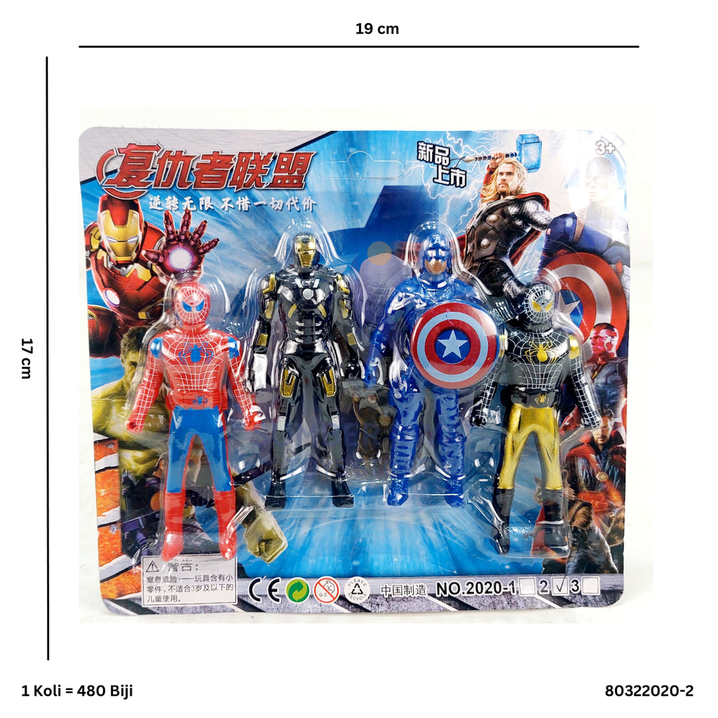 AVANGERS ROBOT 4PC 2020-2