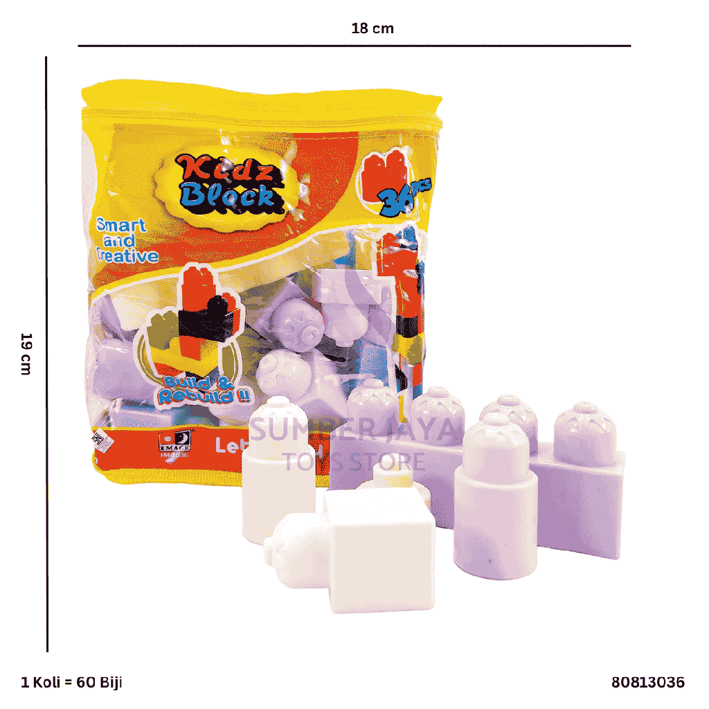 BUILDING BLOCK 36PC 3036