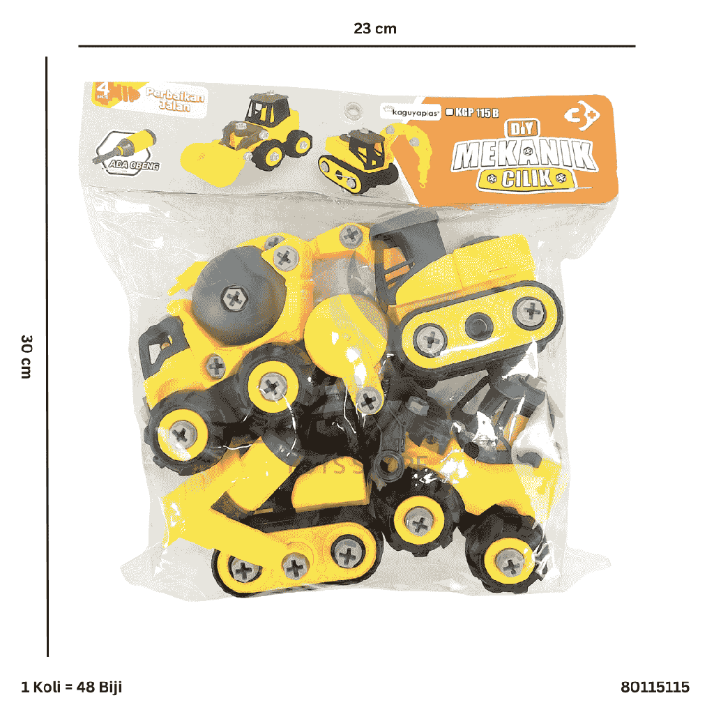 DIY MEKANIK CILIK EXCAVATOR 4PC KGP 115