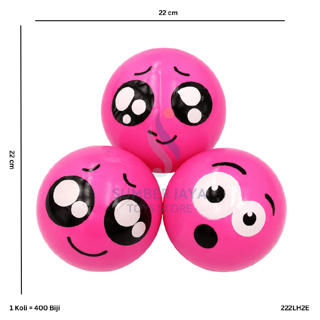BOLA KARET EMOTICON LH2E