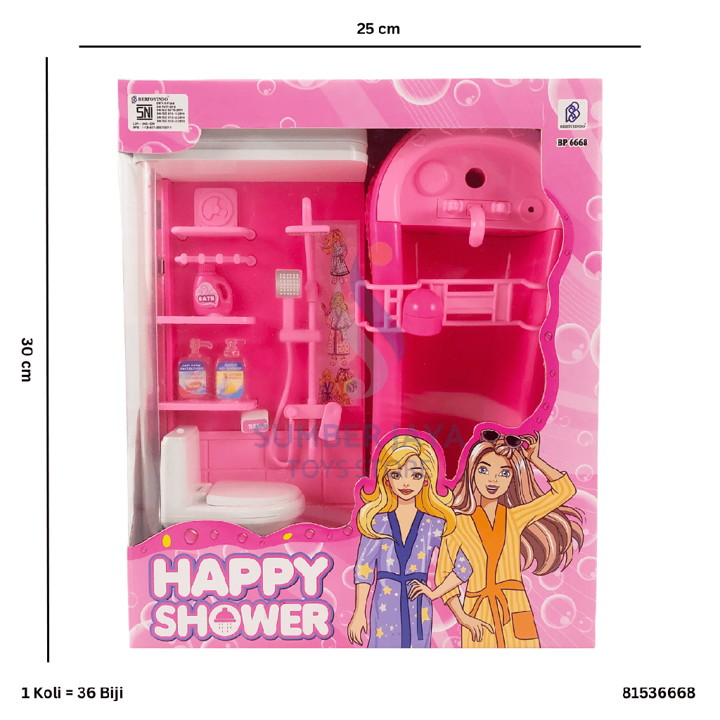 HAPPY SHOWER LEMARI SHOWER+BATHTUB BESTIE 6668