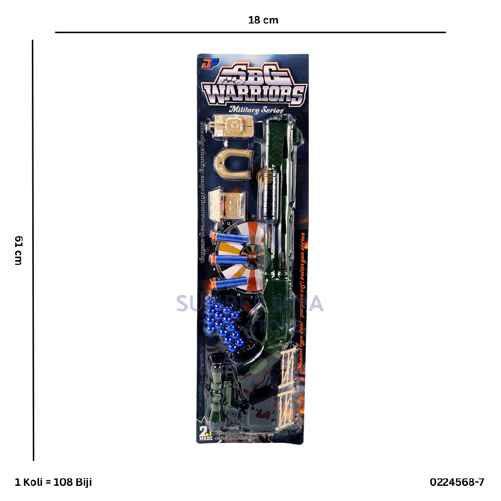 SOFT BULLET GUN WARRIOR 568-7