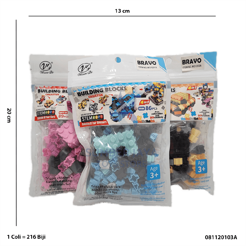 STEM BUILDING BLOCK 4 IN 1 120103A