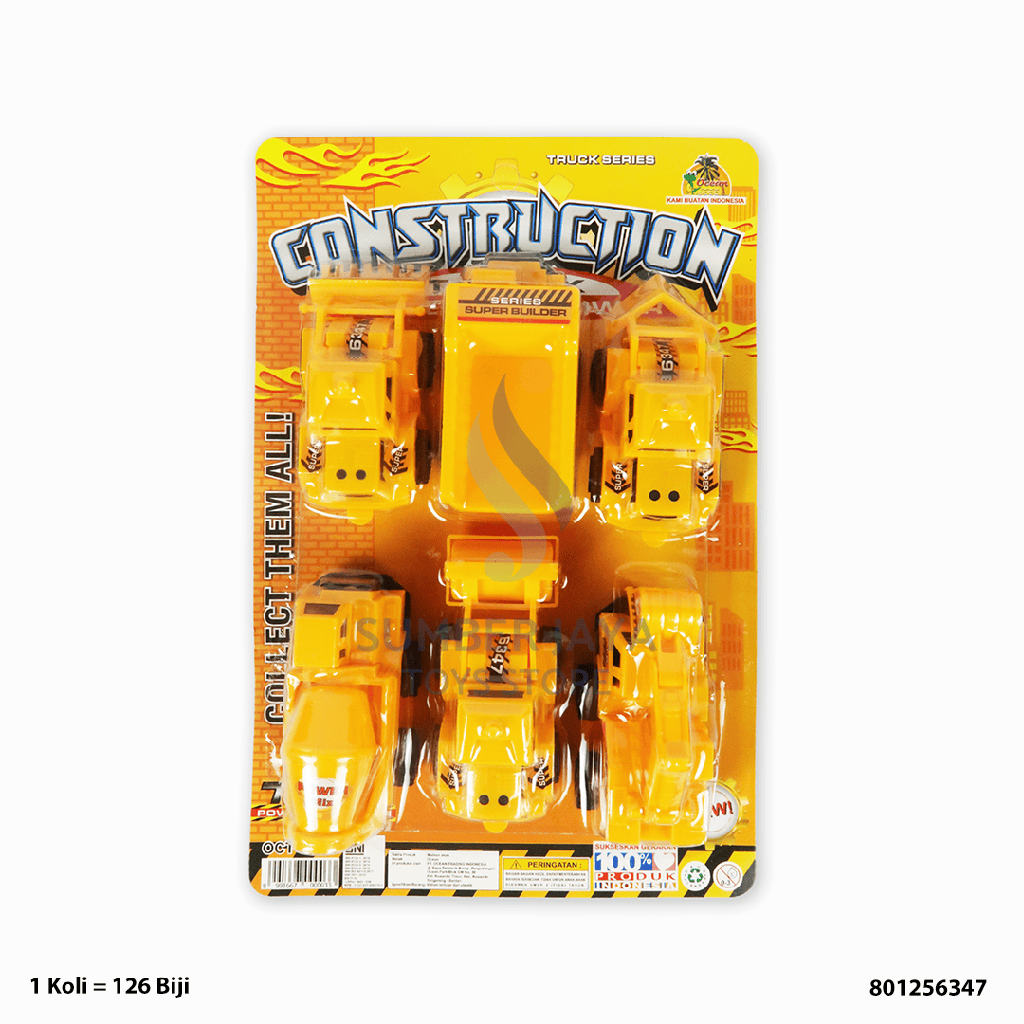 TRUCK CONTRUCTION 6 PCS 6347
