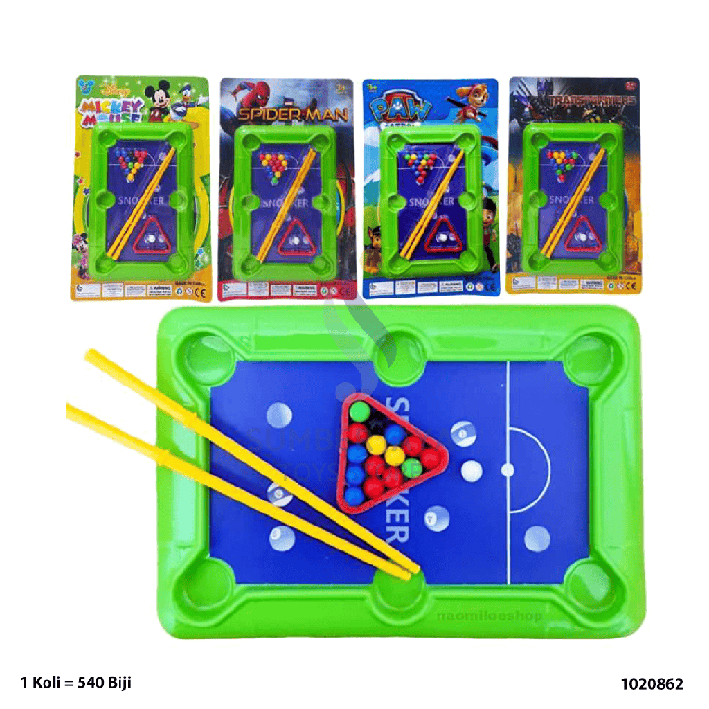 SPIDERMAN + MIKI POOL TABLE 0862