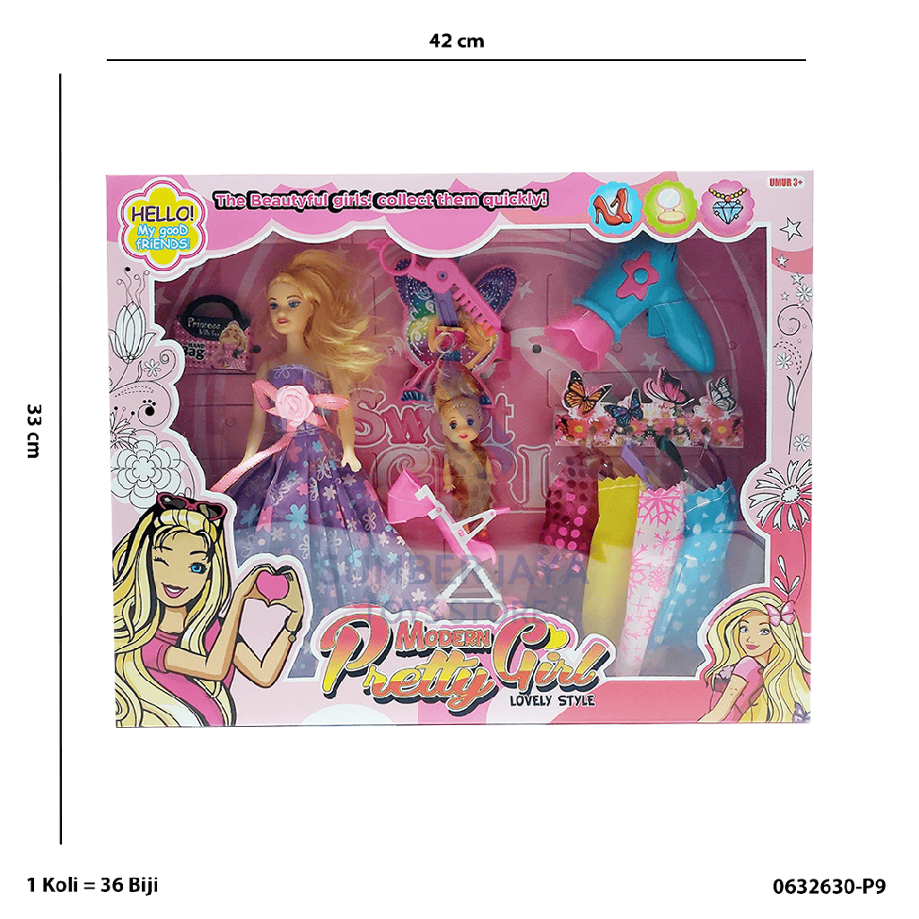 BONEKA MODERN PRETTY GIRL 2630-P9
