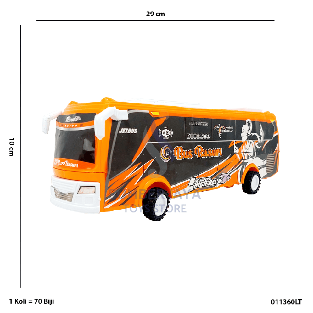 BUS BASURI SUPER JET B/O LT 60