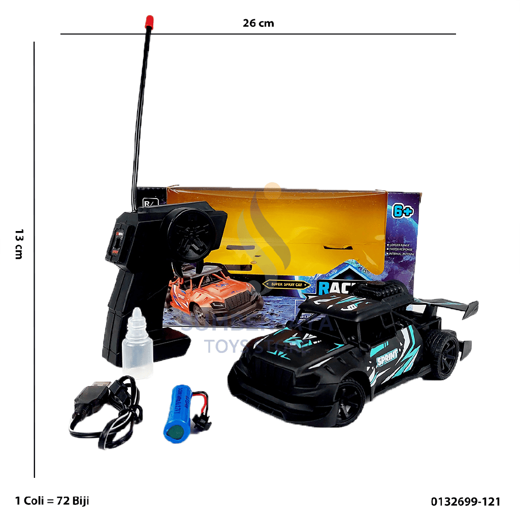 R/C RACING HITAM SPRAY CAR 699-121