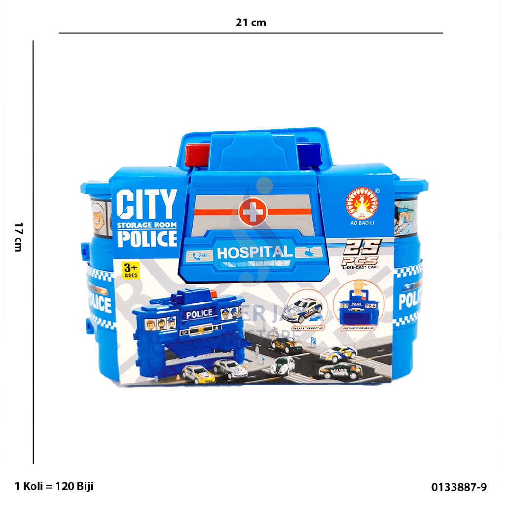 CITY POLICE CAR SET 887-9