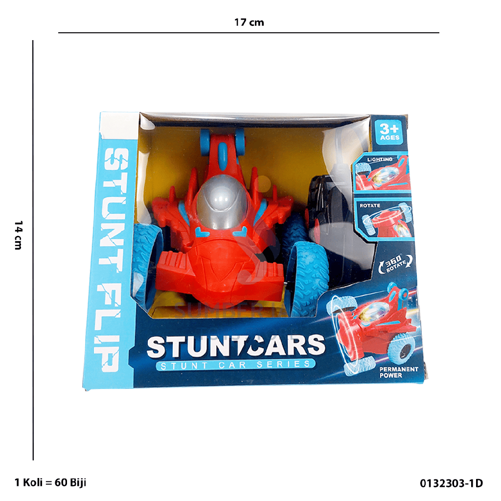 R/C STUNT FLIP CARS + USB + BATTERY 303-1D
