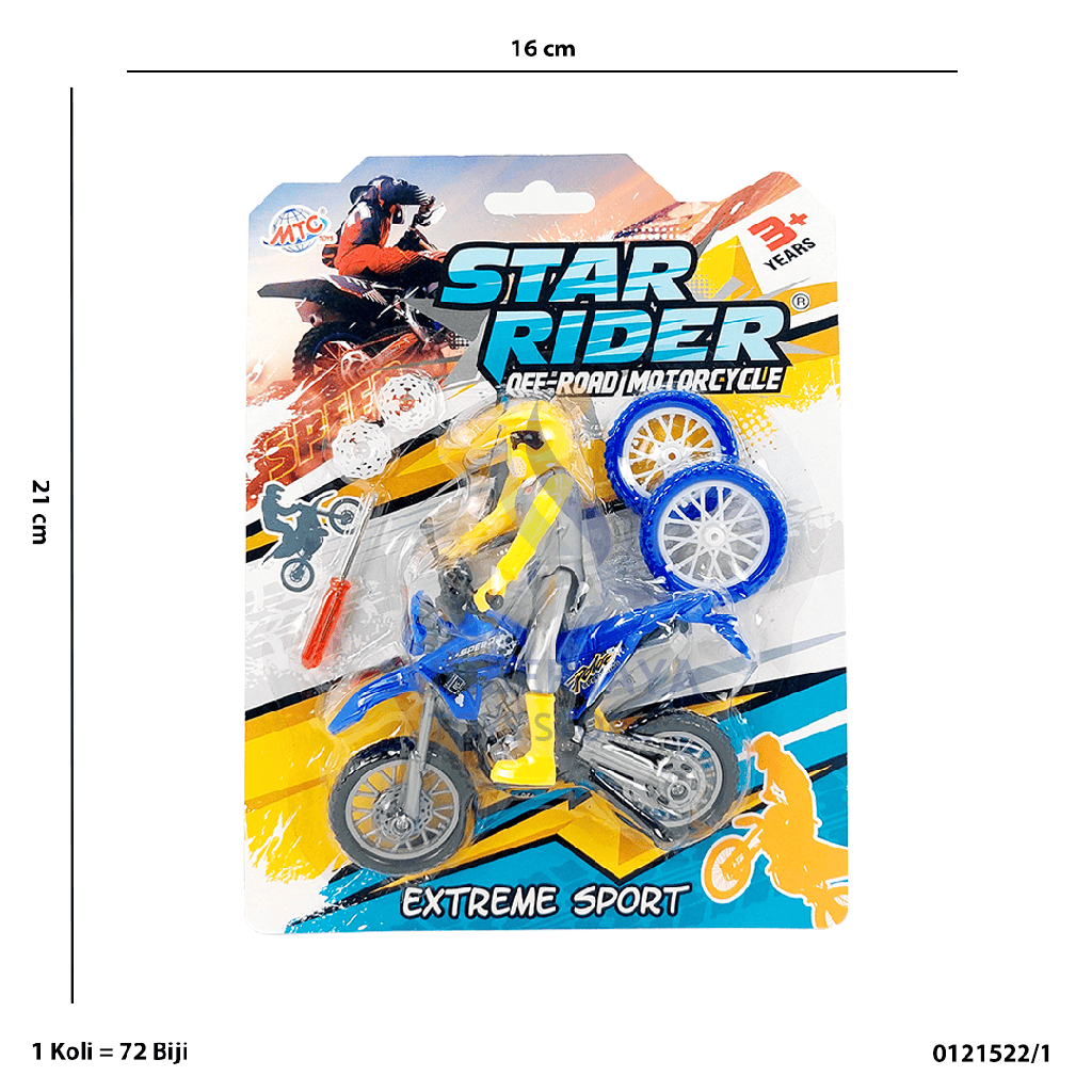 MOTO CROSS METALIC + ORANG 522