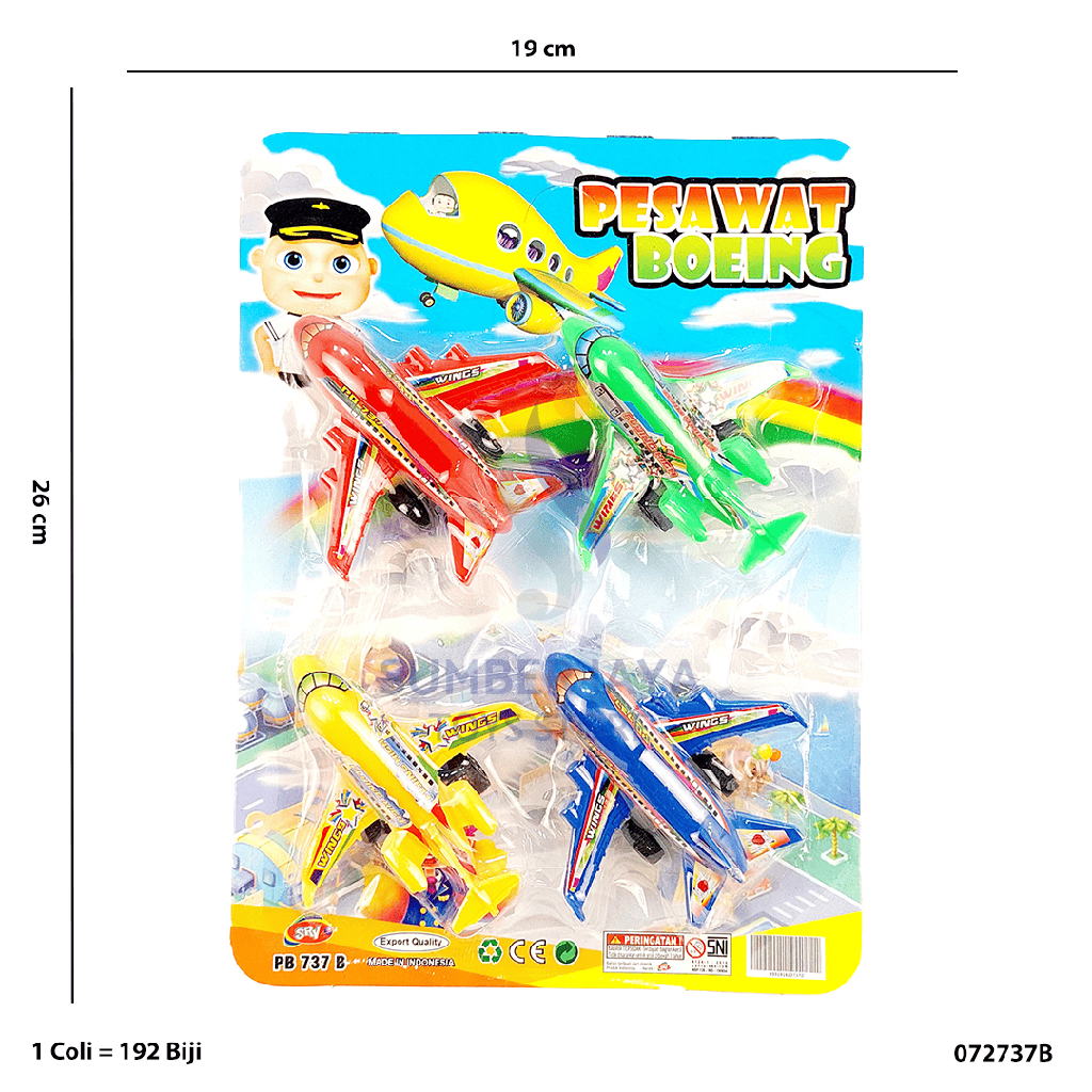 PESAWAT 4PC AVIATOR 737B