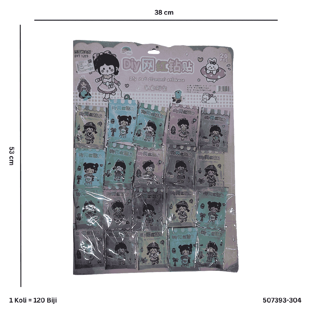 STICKER DIY BEADS PRINCESS 393-304