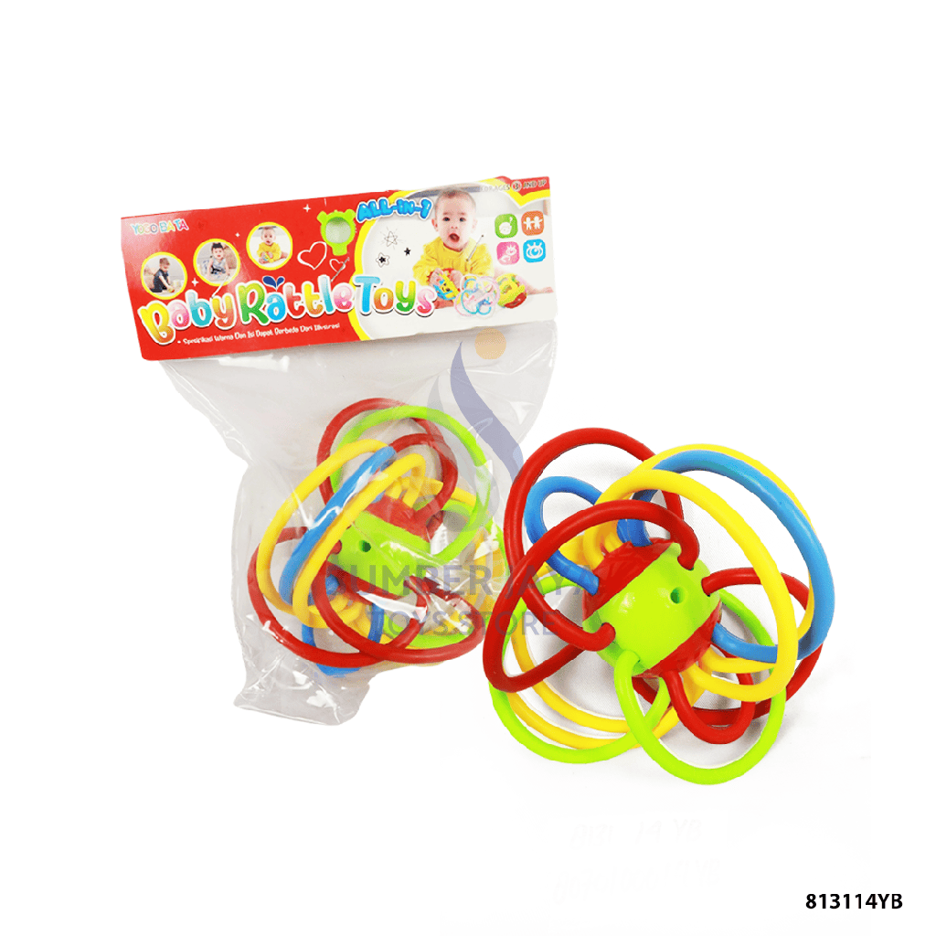 BABY RATTLES TEETHER BALL YB 14