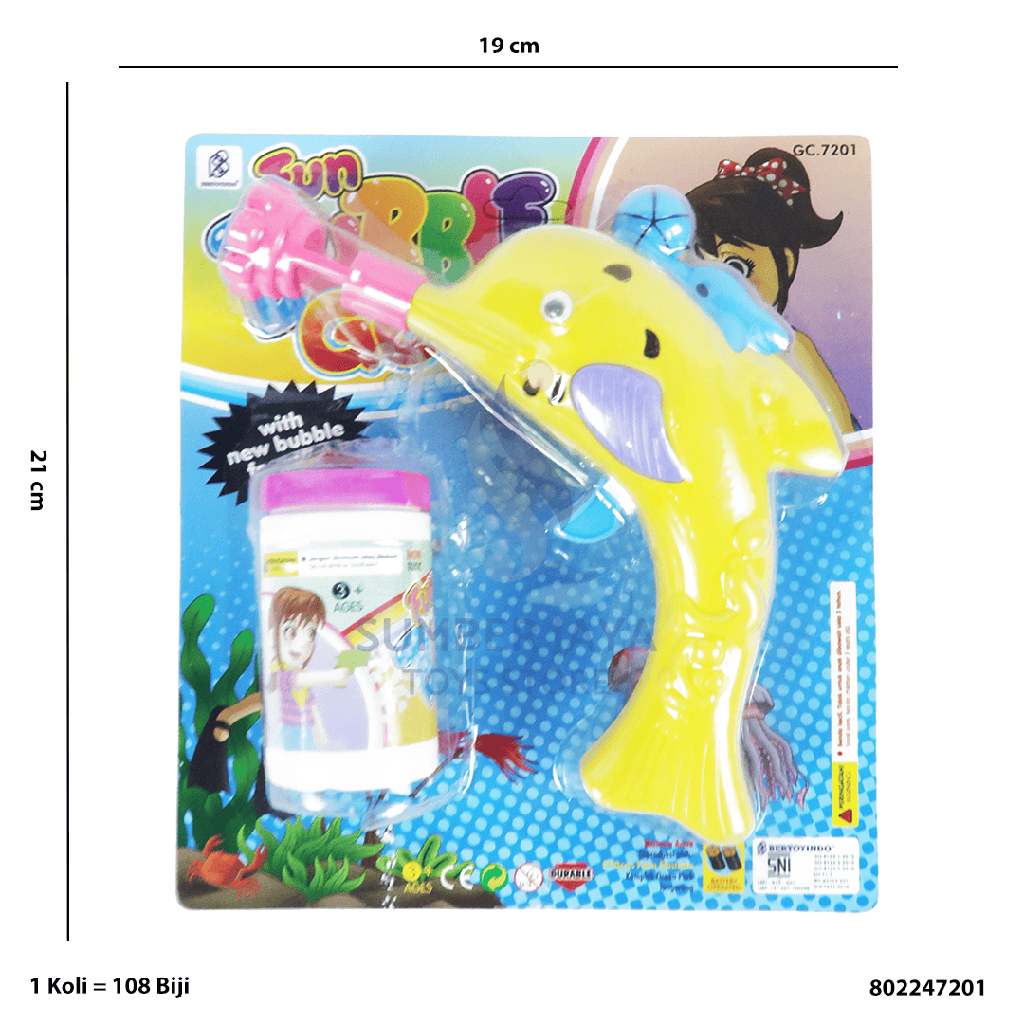 BUBBLE GUN DOLPHIN 7201
