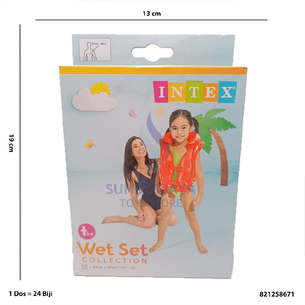 DELUXE SWIM VEST 50X47CM 58671