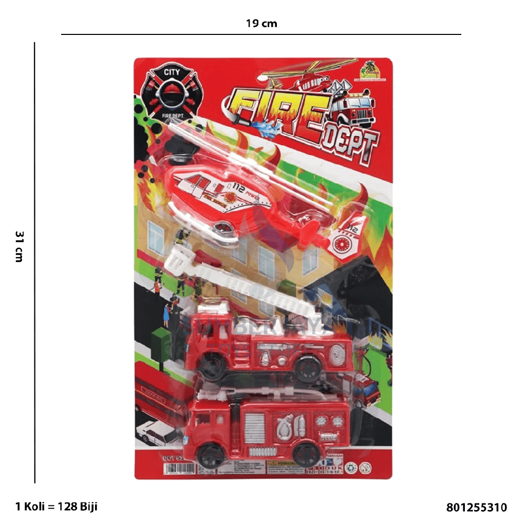 FIRE DEPT 2TRUCK+1HELI 5310