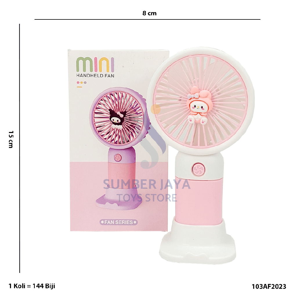 MINI FAN 2 WARNA CAMPUR SANRIO AF202-3