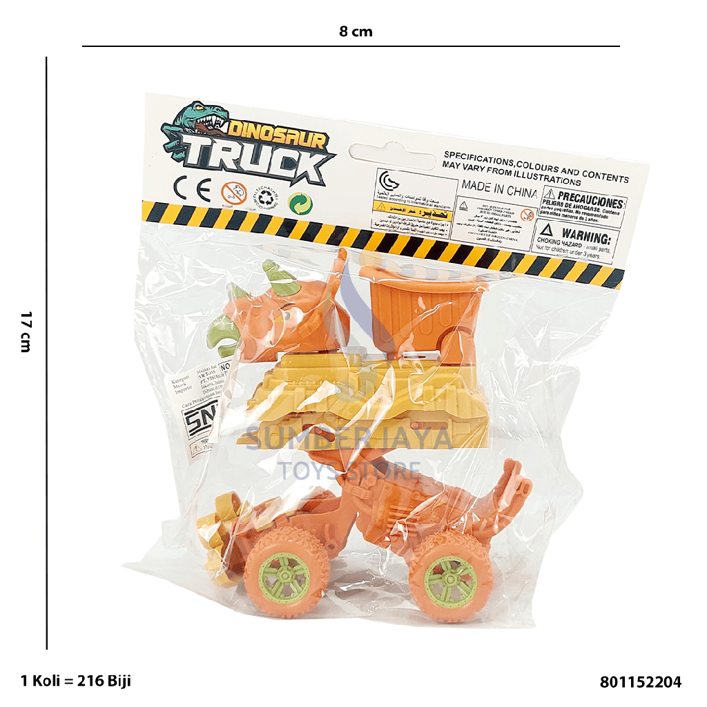 FRICTION DINO CAGE CAR 2204