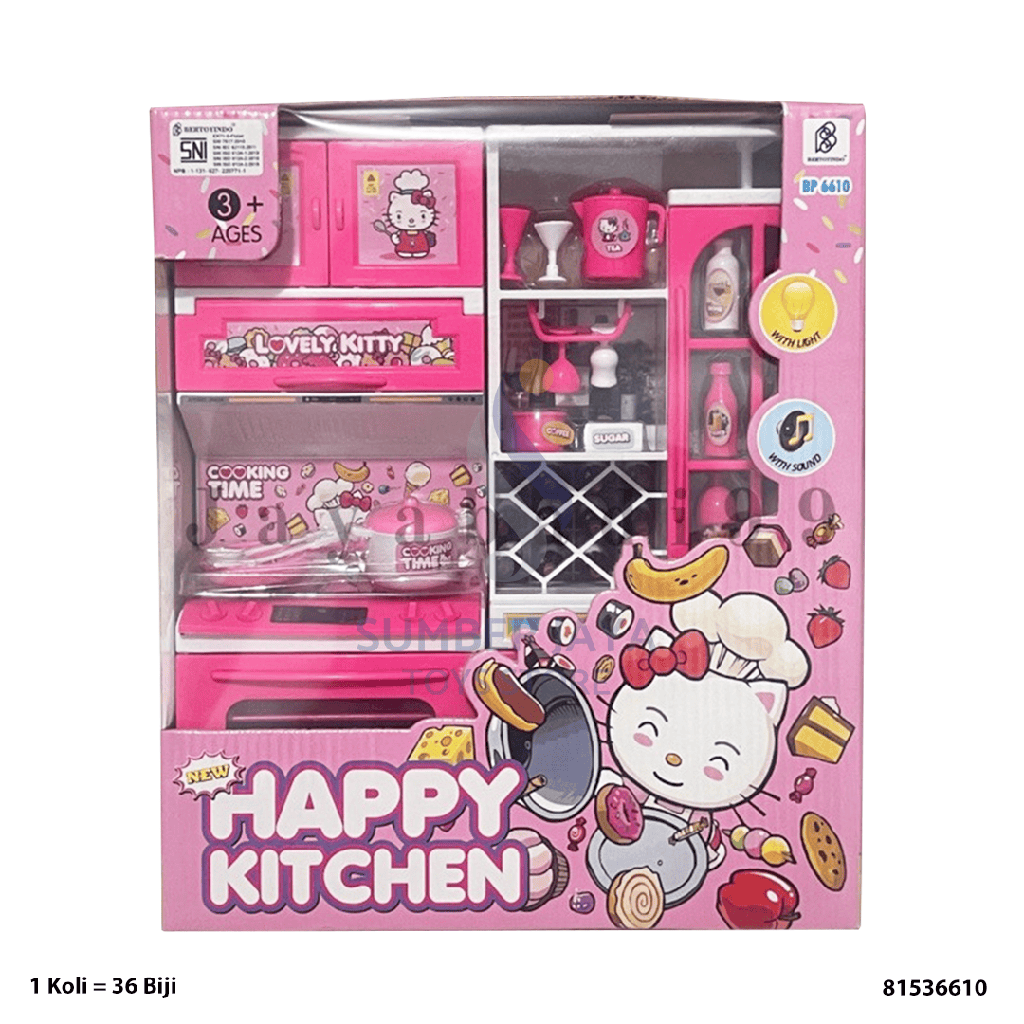 HAPPY KITCHEN LEMARI BO+LOVELY KITTY 6610
