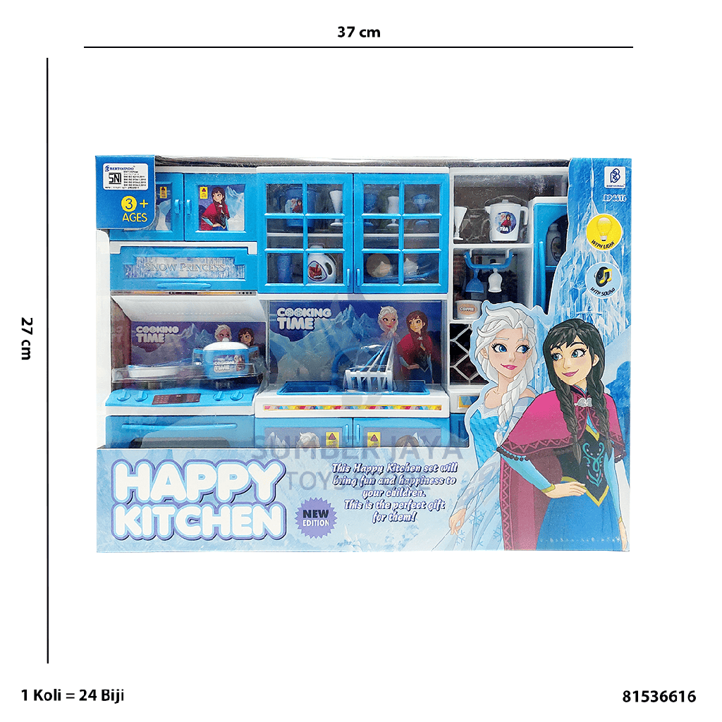 HAPPY KITCHEN LEMARI SNOW PRINCESS 6616
