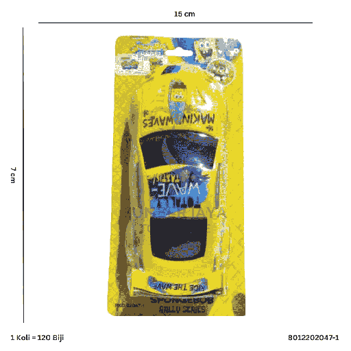 [8012202047-1] MOBIL SET SPONGEBOOB RAILLY SERIES 02047-1