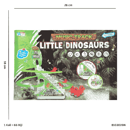 [810302BN] MUSIC TRACK LITTLE DINO BN 02