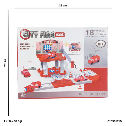 [013361T10] PARKING LOT + CAR 3ASST 61T10