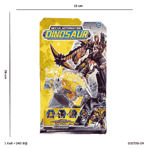 [032728-2A] MECHA DEFORMATION DINO 728-2A