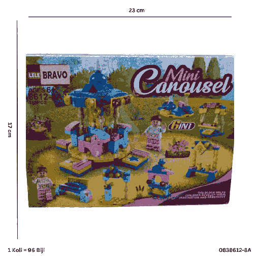 [0838612-8A] BLOCK MINI GARDEN CROUSEL / GARDEN 8612-8A