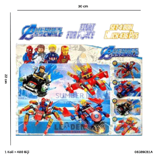 [08389311A] AHEROES ASSEMBLE 8ASST 89311A