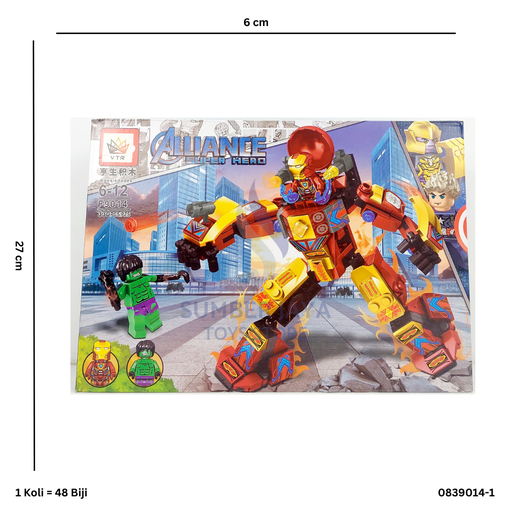 [0839014-1] BLOCK LEGO SPIDER IRONMAN 9014-1