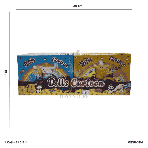 [083B-104] BLOCK DOLLS CARTOON CAR B-104