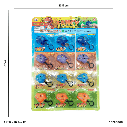 [102FC009] FANCY DINO CHOMPERS FC009