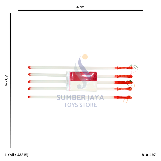 [8101197] LIGHT STICK BSR MERAH PUTIH SH 197