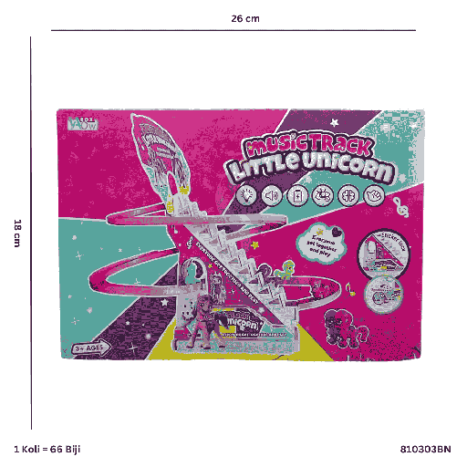 [810303BN] MUSIC TRACK LITTLE UNICORN BN 03