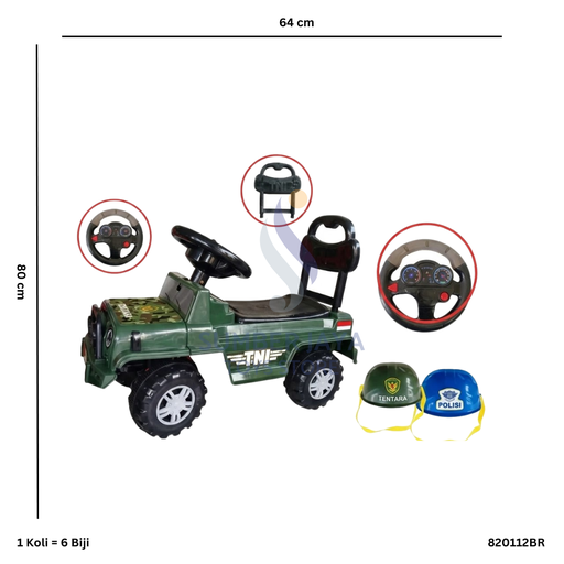 [820112BR] BRJ TNI/POLISI + HELM BR 12