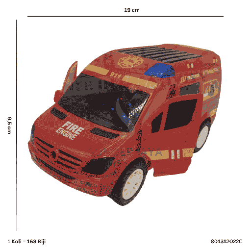 [801312022C] FIRE FIGHTER CAR 2022C