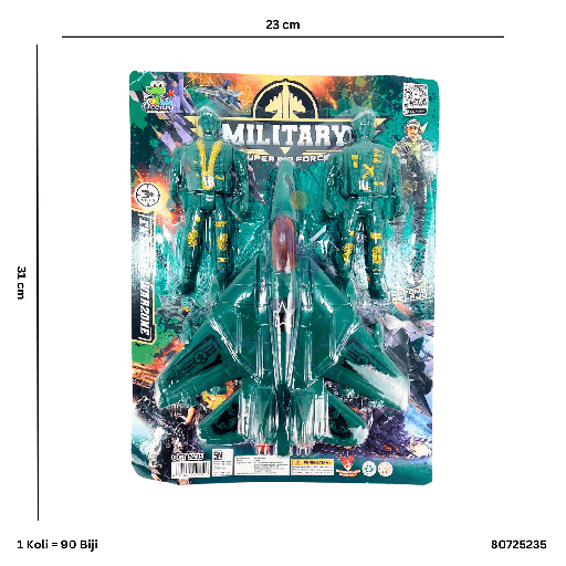 [80725235] MILITARY ROBOT + PESAWAT 5235