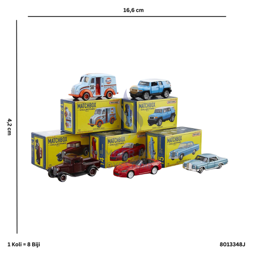 [8013348J] MATCHBOX COLLECTOR CARS ASST NEW THEME 48J