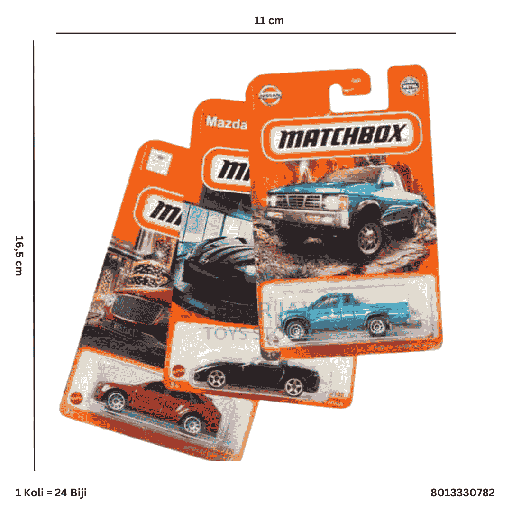 [8013330782] MATCHBOX SINGLES 1:64 ASSORTMENT 30782