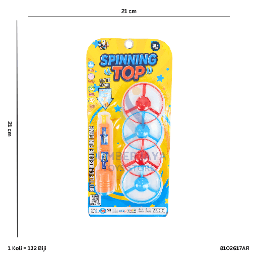 [8102617AR] 4 SPEED SPINNING TOP FLYING AR 617