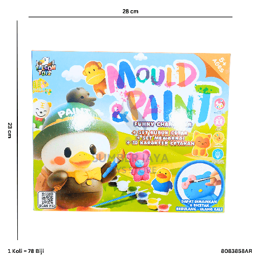 [8083858AR] DIY ANIMAL CHARACTER PAINTING 858