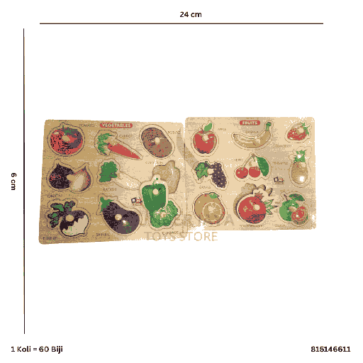 [815146611] FRUITS WITH BOARD 46611AB