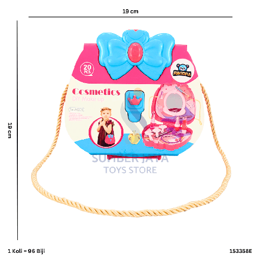 [153358E] 2 IN 1 BEAUTY BAG 358E 