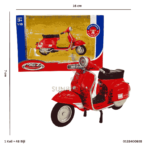 [0133400928] VESPA 200 RALLY RED 400928