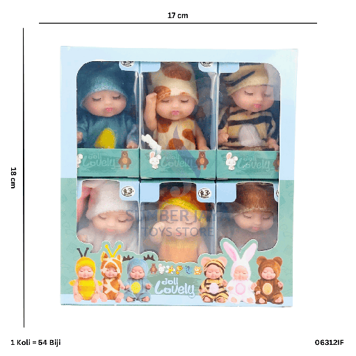 [06312IF] DOLL LOVELY 6PCS 12IF