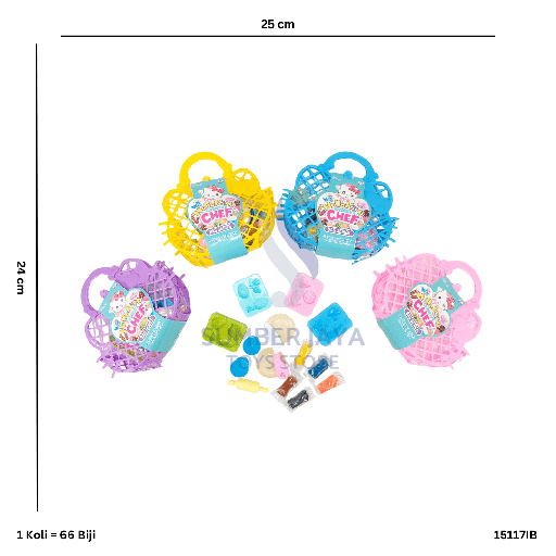 [15117IB] HELLOKITTA BAG+VEGETABLE 17IB