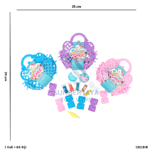 [15118IB] HELLOKITTA BAG+WINDOH CANDY 18IB